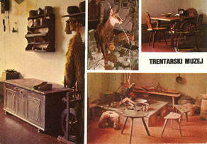 Poleg izjemne narave so turisti v Zgornjem Posočju lahko obiskali tudi več kulturnih zanimivosti. Priljubljen je bil muzej v Trenti, kjer je bila najprej predstavljena zgodovina slovenskega planinstva. (Arhiv Tolminskega muzeja)