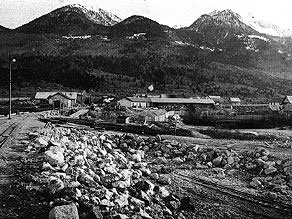 Severno gradbišče Bohinjskega predora v Bohinjski Bistrici Severno gradbišče Bohinjskega predora v Bohinjski Bistrici