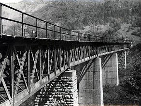 Obnovljen viadukt po koncu druge svetovne vojne Obnovljen viadukt po koncu druge svetovne vojne