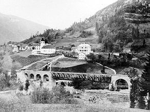 The completed Grahovo Viaduct, October 1905. The completed Grahovo Viaduct, October 1905.