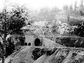 A view of the completed northern entrance to the tunnel, August 1905. A view of the completed northern entrance to the tunnel, August 1905.