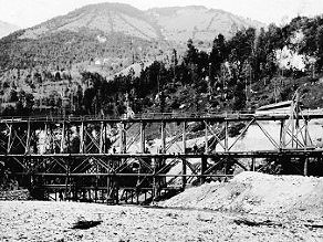At the exit from the Klavze Tunnel the railroad line crosses a bridge over the Baca River. At the exit from the Klavze Tunnel the railroad line crosses a bridge over the Baca River.