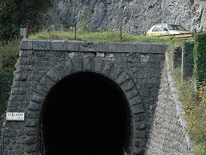 Northern entrance of the Klavze Tunnel today. Northern entrance of the Klavze Tunnel today.
