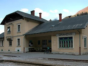 The main railroad building was damaged during the Second World War and after that renovated. The main railroad building was damaged during the Second World War and after that renovated.