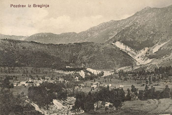 Večina kobariških beguncev se je ob italijanski zasedbi preselila v bližnji Breginjski kot. Otroci so obiskovali šolo z italijanskim poukom, odrasli pa so iskali različna občasna dela, s katerimi so zaslužili prepotreben dodatek k denarni begunski podpori, ki jim jo je namenjala italijanska država. (Arhiv Tolminskega muzeja) Večina kobariških beguncev se je ob italijanski zasedbi preselila v bližnji Breginjski kot. Otroci so obiskovali šolo z italijanskim poukom, odrasli pa so iskali različna občasna dela, s katerimi so zaslužili prepotreben dodatek k denarni begunski podpori, ki jim jo je namenjala italijanska država. (Arhiv Tolminskega muzeja)