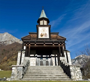 The main facade of the Memorial Church of the Holy Spirit with a stone staircase. Photo: Marko Grego, 8. 12. 2015. The main facade of the Memorial Church of the Holy Spirit with a stone staircase. Photo: Marko Grego, 8. 12. 2015.
