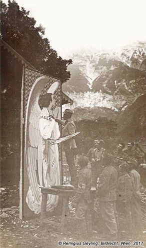 Remigius Geyling durante i lavori a Javorca. Archivio della famiglia Geyling, Tolminski muzej. Remigius Geyling durante i lavori a Javorca. Archivio della famiglia Geyling, Tolminski muzej.