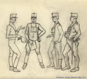 Remigius Geyling: schizzo. Gli artisti sul fronte spesso raffiguravano i loro compagni. Archivio della famiglia Geyling, Tolminski muzej. Remigius Geyling: schizzo. Gli artisti sul fronte spesso raffiguravano i loro compagni. Archivio della famiglia Geyling, Tolminski muzej.